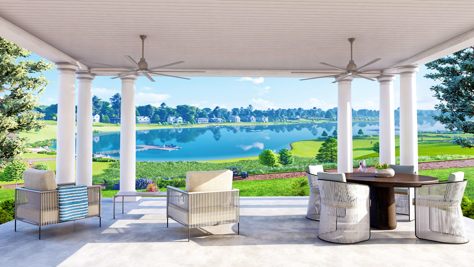 LAKESIDE-VIEW-3d render long cove texas